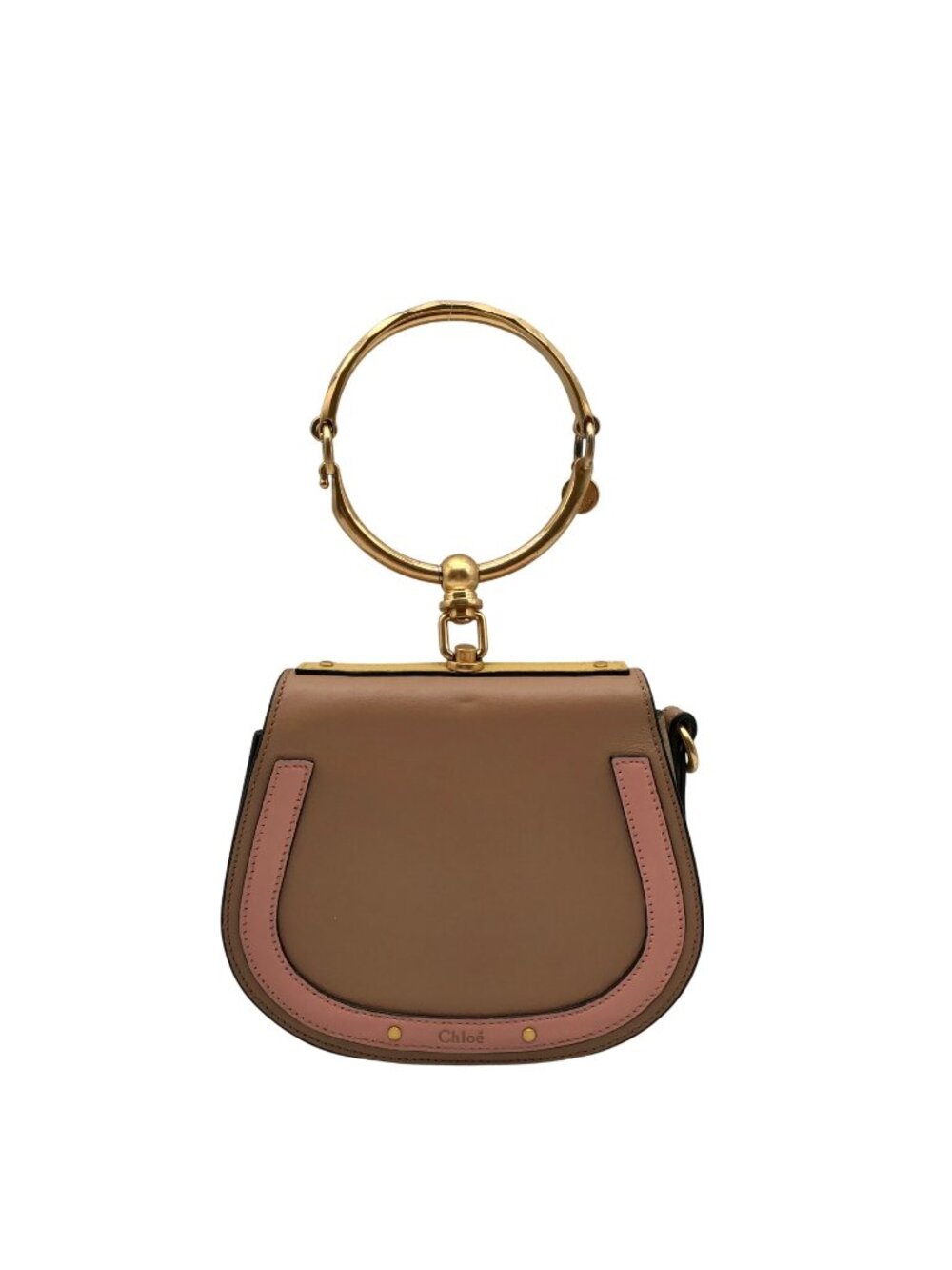 Chloe Beige Leather Nile Bracelet Bag